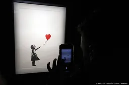 Cel voor diefstal Meisje met Ballon van Banksy