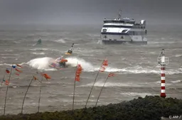 Code geel in Waddengebied voor maandagochtend