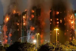 Krant: meer doden door brand in woontorens Hongkong