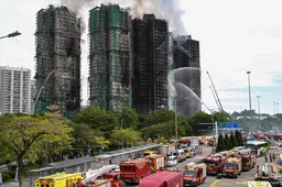 Dodental Hongkong passeert 50, brand onder controle