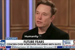 ELON MUSK SLAAT ALARM: 'De mensheid is aan het sterven!' Beschaving verdwijnt als we geen kinderen meer krijgen