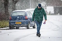 Plaatselijk tot 10 centimeter sneeuw, code geel verlengd