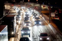 Hele dag files op winterse dag, maar avondspits viel relatief mee