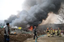 Grote brand in achtergestelde wijk van Gangnam in Seoul