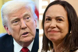 Trump zinspeelt op rol voor María Corina Machado in Venezuela