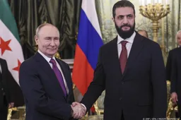 Poetin prijst Syrische ambtgenoot om herenigen van Syrië