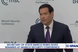 Marco Rubio in München: Westen moet terug naar christelijke wortels of ten onder gaan