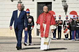 Paus voor historisch bezoek in Monaco