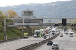 A7 richting Lyon goeddeels geblokkeerd door actie chauffeurs
