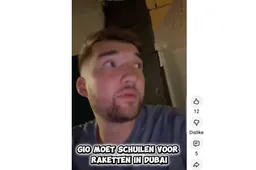 Wereld in de fik, maar de vlogger filmt door: huilende Gio Latooy duikt onder in Dubai