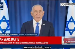 Netanyahu onthult ware agenda: 'Wij worden een wereldwijde supermacht door oorlog in Iran'