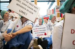 Landelijke actiedag deel ziekenhuispersoneel umc's van de baan