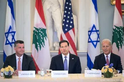 Israël en Libanon houden zeldzaam direct overleg in VS