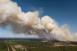 Rookpluim natuurbrand Veluwe bereikt Engeland