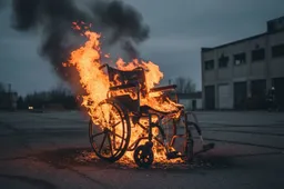 Pure horror in Utrecht: weerloze man in elektrische rolstoel op klaarlichte dag in brand gestoken