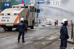 Demonstranten dringen parlement Brussel binnen