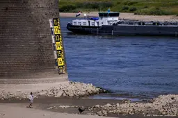 Pontjes uit de vaart door laag water