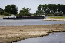 Rijn bij Lobith staat op laagste peil ooit gemeten