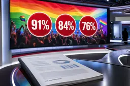 NOS lanceert Pride-alarm met zelfselectie: 8.019 reacties, maar onderzoek is niet representatief