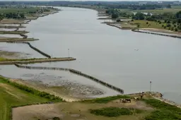 Zout water rukt steeds verder op in rivierengebied door droogte