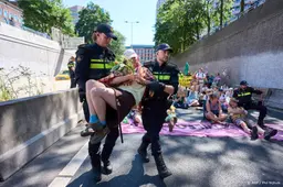 A12 in Den Haag weer vrij na blokkade Extinction Rebellion