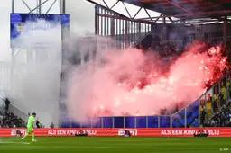 Geen arrestaties van vuurwerkgooiende Feyenoord-fans bij Cambuur