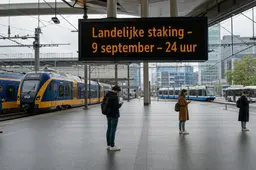 Trein, bus, tram en metro dreigen 24 uur stil te vallen op 9 september