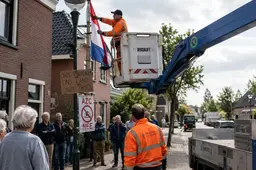 Den Bosch haalt protestborden en vlaggen tegen asielopvang weg uit Engelen: burger monddood gemaakt