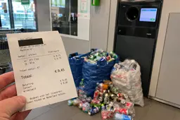 Consumenten kregen €626 miljoen statiegeld terug, €129 miljoen bleef liggen