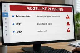 Fraudehelpdesk waarschuwt voor nieuwe nepmails namens Belastingdienst, CJIB en Ziggo