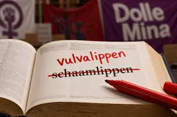 Van Dale neemt ‘vulvalippen’ op na jarenlange campagne van Dolle Mina