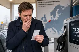 Nederland heeft nu de duurste diesel van Europa: volle tank kost ruim €21 meer dan gemiddeld