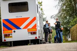 De mobiele eenheid ondersteunt onderzoek politie in Overasselt