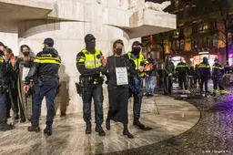 Tientallen pro-Palestijnse betogers aangehouden op de Dam