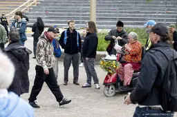 Demonstratie Spuiplein Den Haag voorbij