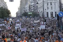 Weer protest in Madrid na uithuiszetting van 87-jarige vrouw