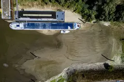 Waterpeil Rijn op laagste punt ooit gemeten door droogte