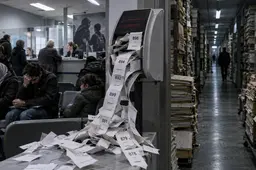 Overheidsloket en eindeloze rijen asieldossiers symboliseren de chaos bij de IND en het EU-migratiepact.