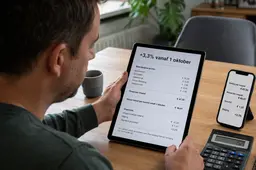 KPN voert op 1 oktober inflatiecorrectie van 3,3 procent door