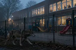 Wolf zwerft rond bij basisscholen in Laren: Kinderen achter gesloten hekken, provincie weigert actieprotocol