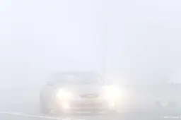 Code geel om dichte mist in zuidwesten