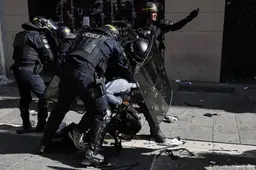 Politie gebruikt geweld bij Franse en Belgische protesten