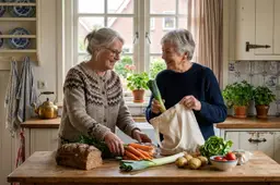 SVB verlaagt AOW van alleenstaande kamerverhuurster naar gehuwdenbedrag, nu €1.139,39 bruto, na een gezamenlijk boodschappenpotje van €50