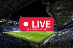 SC Heerenveen met Andries Noppert onder de lat tegen AZ. Volg het in ons liveblog