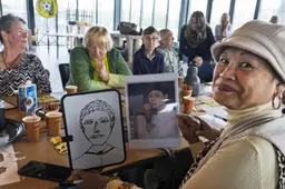Hoe een portret van Mata Hari een groep ouderen uit Leeuwarden aan de praat brengt