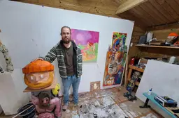 Kunstenaar Gerke Procee (31) uit Buitenpost vindt het leven zijn grootste inspiratiebron