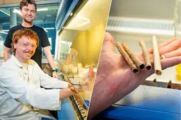 Het voelt als plastic, maar is duurzaam: Joram en Jason bedenken alternatief voor rietjes en wegwerpbakjes