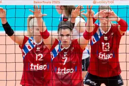 Volleybalsters Sneek delen in Sliedrecht de eerste klap uit in finalereeks om landstitel