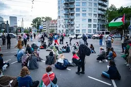 Meerdere incidenten bij pro-Palestinaprotest: actievoerder aangereden, Israëlische vlag verbrand