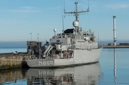 Marineschip Zr.Ms. te zien in Schiedam